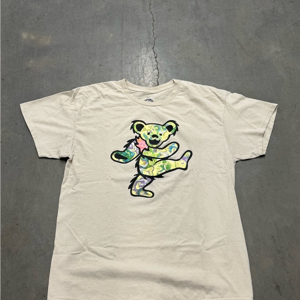Men’s Grateful Dead Cream Tee with Dancing Bear T-Shirt